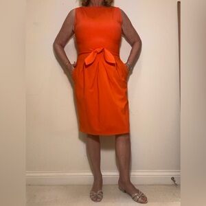 LAST CHANCE!Ann Taylor Orange Sleeveless Dress